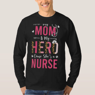 Camiseta Minha Mamãe É Enfermeira Mães Da Filha Son Leopa
