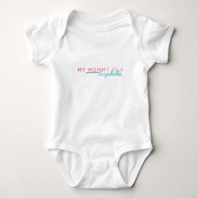 Camiseta Minha mamãe é um Shopaholic (Frente)
