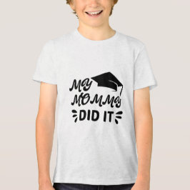 Camiseta Minha Mamãe Fez Isso Graduação Estrela Rosa Design