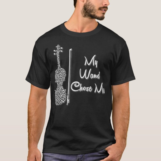 Camiseta Minha Mão Escolheu-Me Presentes Violinistas Cortês (Frente)