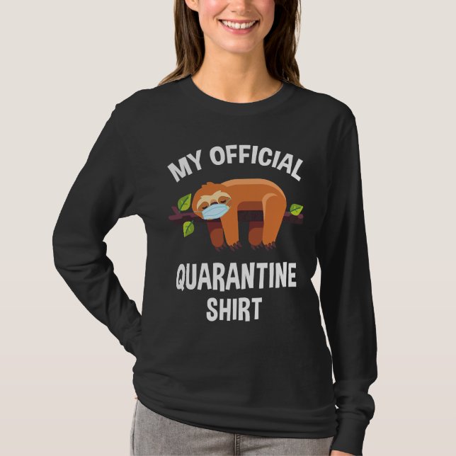 Camiseta Minha Máscara de Rosto de Quarentena Oficial (Frente)
