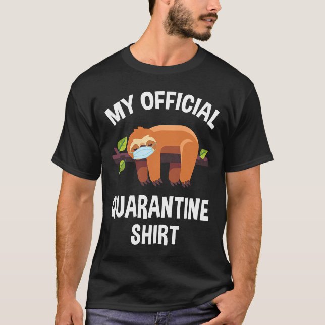 Camiseta Minha Máscara de Rosto de Quarentena Oficial (Frente)