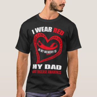Camiseta Minha Memória Da Consciência Da Doença Cardíaca Do