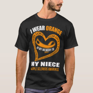 Camiseta Minha Memória Da Minha sobrinha Sensibilização Par