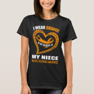 Camiseta Minha Memória Da Minha sobrinha Sensibilização Par