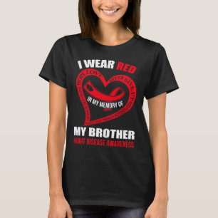 Camiseta Minha Memória Do Meu Irmão Enjoo Da Doença Cardíac