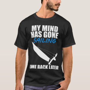 Camiseta Minha Mente Foi Navegar Gato Navegando