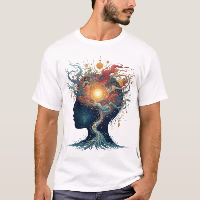 Camiseta Minha Mente, Meu Mundo (Frente)