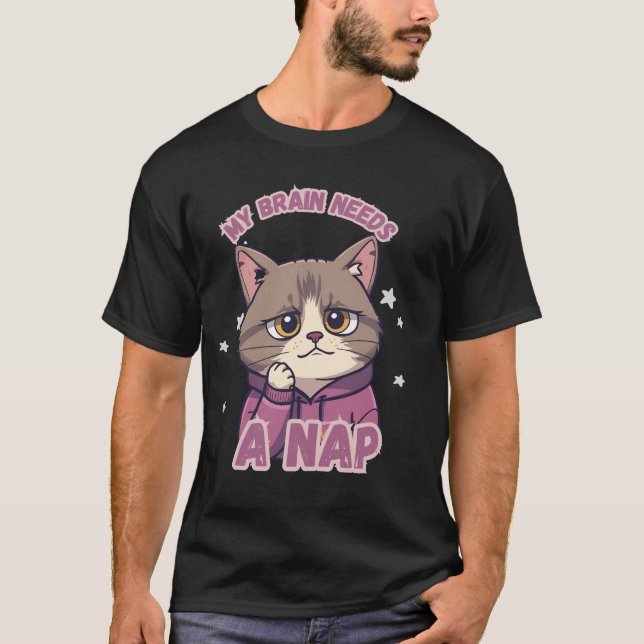 Camiseta Minha Mente Precisa de uma Soneca | Saúde (Frente)
