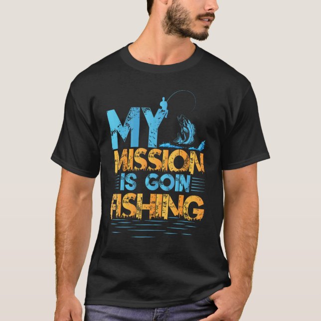 Camiseta Minha Missão É Ir Pescar (Frente)