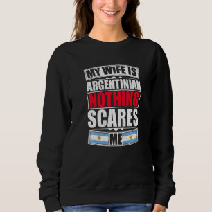 Camiseta Minha Mulher É Argentina Nada Me Assusta Argentina