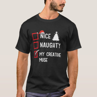 Camiseta Minha Musa Criativa Natal Legal Indecente 