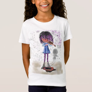 Camiseta Minha Música - O Pequeno Violinista - Bonita