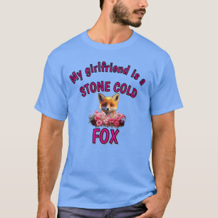 Camiseta Minha namorada é uma Raposa Fria Pedra