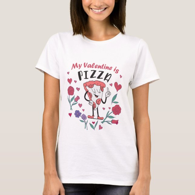Camiseta Minha Namorados é Pizza Convite (Frente)