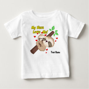 Camiseta Minha Nana ama-me preguiça