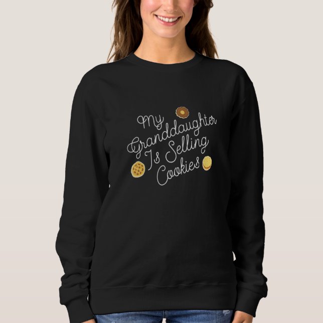 Camiseta Minha neta está vendendo cookies. (Frente)