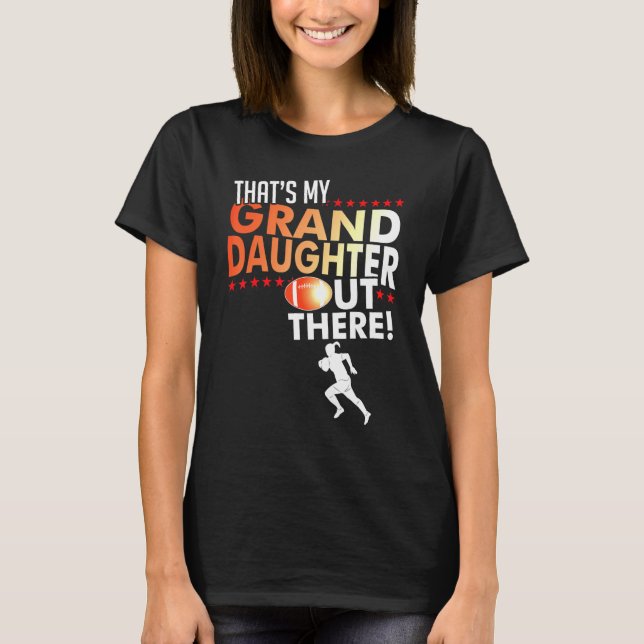 Camiseta Minha neta Rugby Avô Vovó (Frente)
