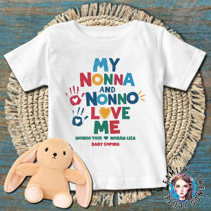 Camiseta Minha Nonna e Nonno me amam