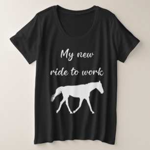 Camiseta Minha Nova Viagem para Trabalhar com Engraçado Ca