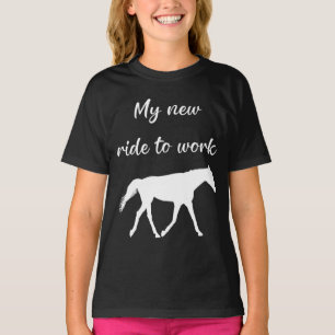 Camiseta Minha Nova Viagem para Trabalhar com Engraçado Cav