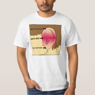 Camiseta Minha orelha olha engraçada a você?