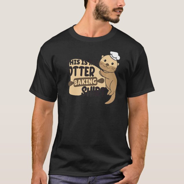 Camiseta Minha Otter Façando Um Funny Otter Pun (Frente)