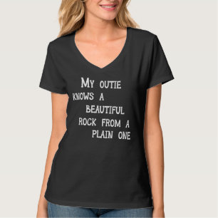 Camiseta Minha Outie Conhece Uma Bela Rocha De Uma Planta 1