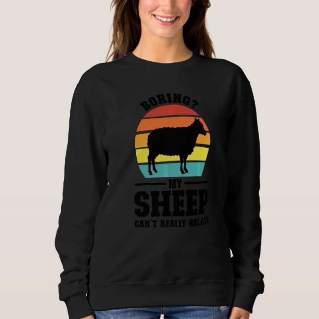 Camiseta Minha Ovelha Entediante Não Pode Realmente Se Rela (Frente)