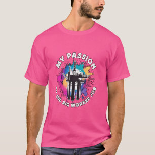 Camiseta Minha Paixão Meu Petroleiro Trabalhador de Petróle