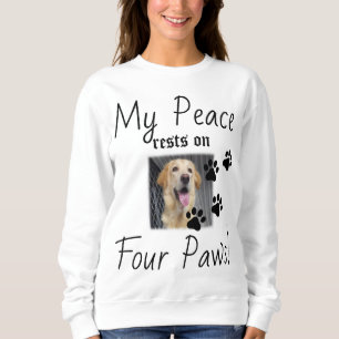 Camiseta Minha Paz repousa em quatro patas - citação de Pet