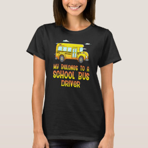 Camiseta Minha Pertença A Um Motorista De Ônibus De Escola 