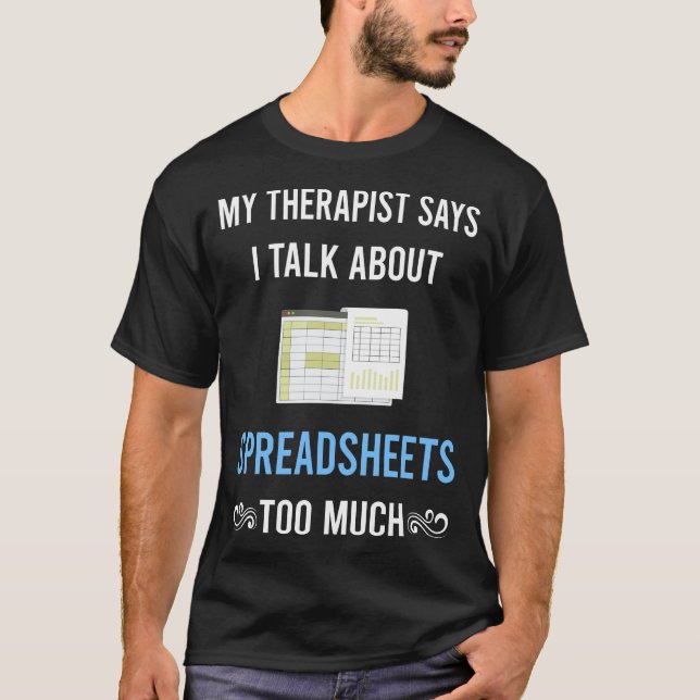 Camiseta Minha Planilha de Terapeuta Planilhas (Frente)