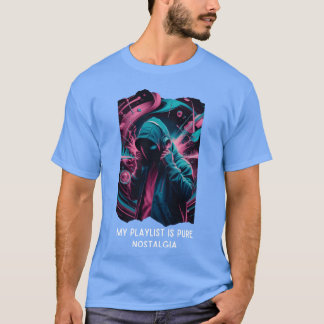Camiseta Minha Playlist é Pure Nostalgia vintage
