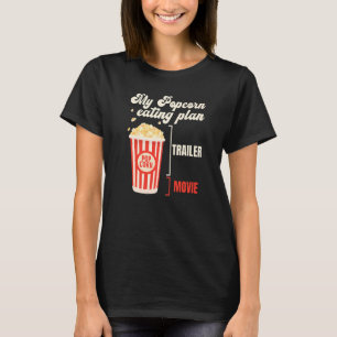 Camiseta Minha Popcorn Eating Plan Movie Night Popcorn