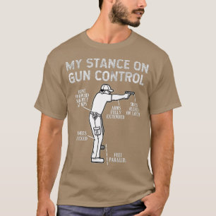 Camiseta Minha Posição Sobre O Controle De Armas - Prêmi