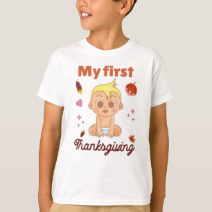 Camiseta Minha primeira Ação de Graças