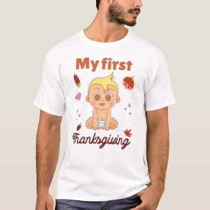 Camiseta Minha primeira Ação de Graças