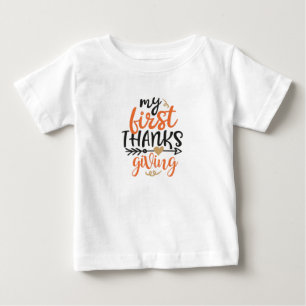Camiseta Minha Primeira Ação de Graças