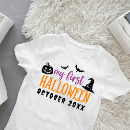 Camiseta Minha Primeira Criança Bonita de Halloween Persona