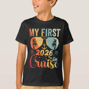 Camiseta Minha Primeira Cruzeiros 2026 Férias Família Corre