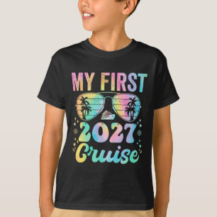Camiseta Minha Primeira Cruzeiros 2027 Férias Família Corre