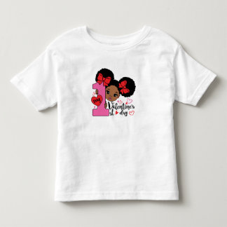 Camiseta Minha Primeira Dia de os namorados Negra