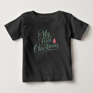 Camiseta Minha Primeira Família Matriz de Natal Novato do N