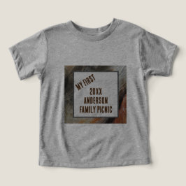 Camiseta Minha Primeira Família Picnic Natureza Feather Sin