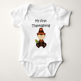 Camiseta Minha Primeira Garota de Ação de Graças #3 *Criado