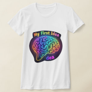 Camiseta Minha primeira ideia - Design criativo e inspirado