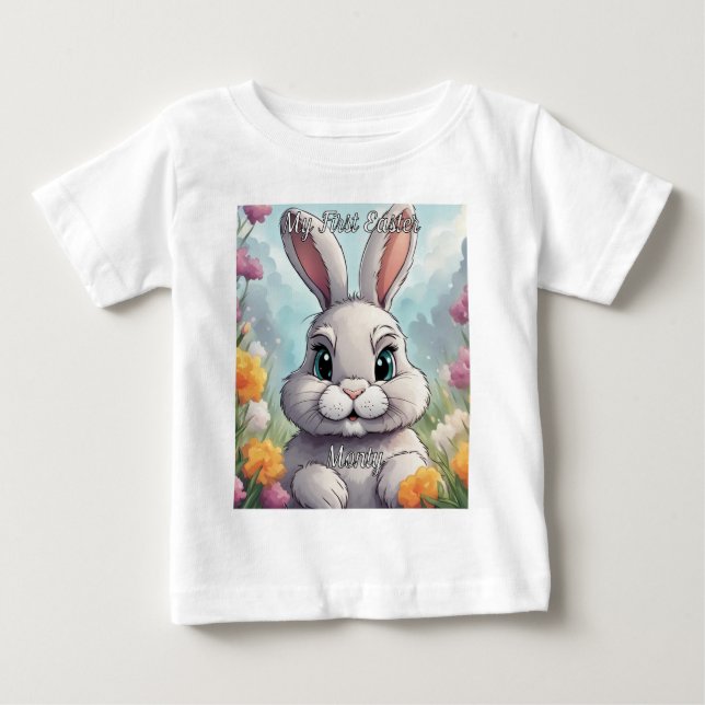 Camiseta Minha primeira Páscoa (Frente)