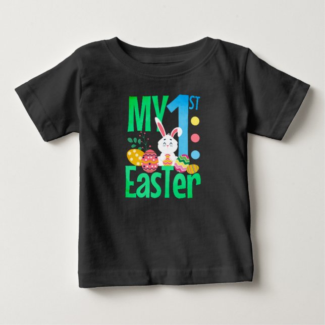 Camiseta Minha primeira Páscoa (Frente)