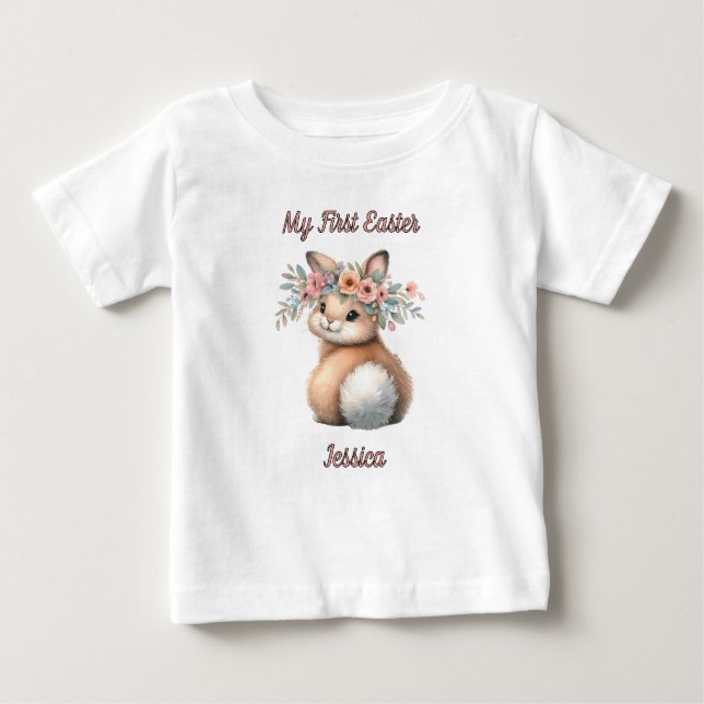 Camiseta Minha primeira Páscoa (Frente)